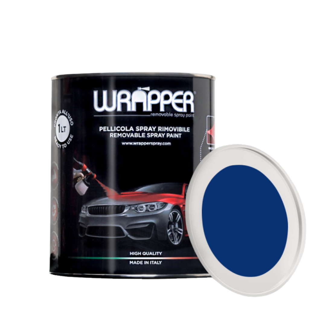 Blu metallizzato – Latta da 1 litro – Wrapper Spray