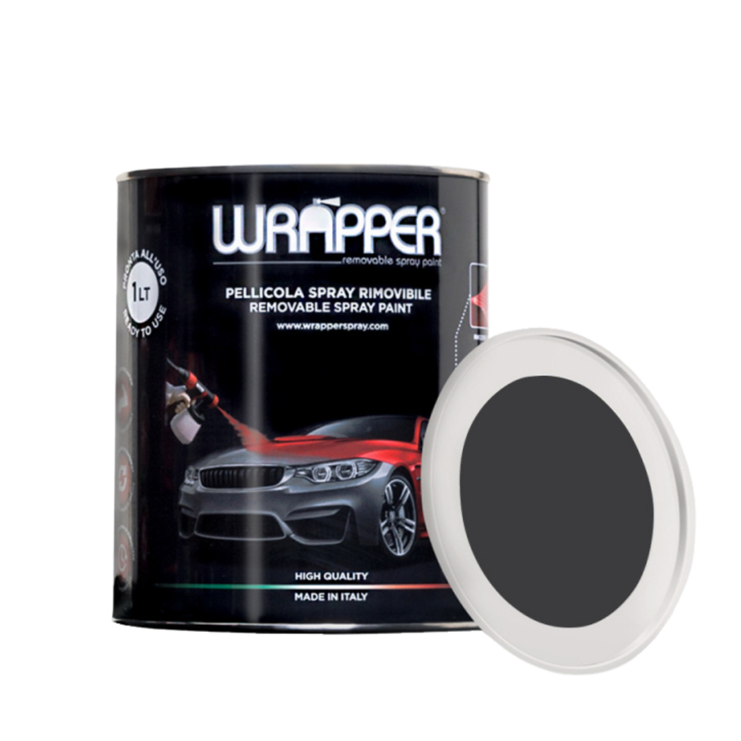 Nero metallizzato – Latta da 1 litro – Wrapper Spray